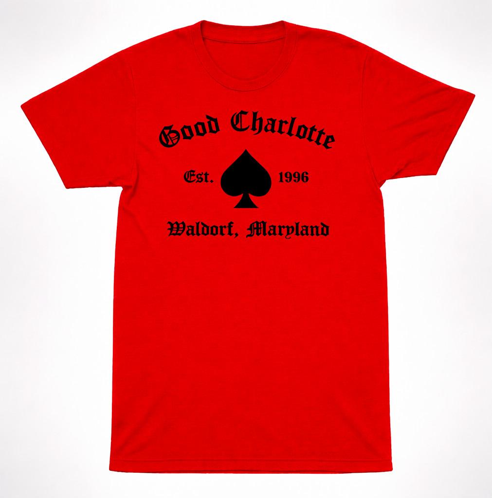 Good Charlotte Est. 1996 T-Shirt Pop Punk Band Waldorf Maryland Red Tee S