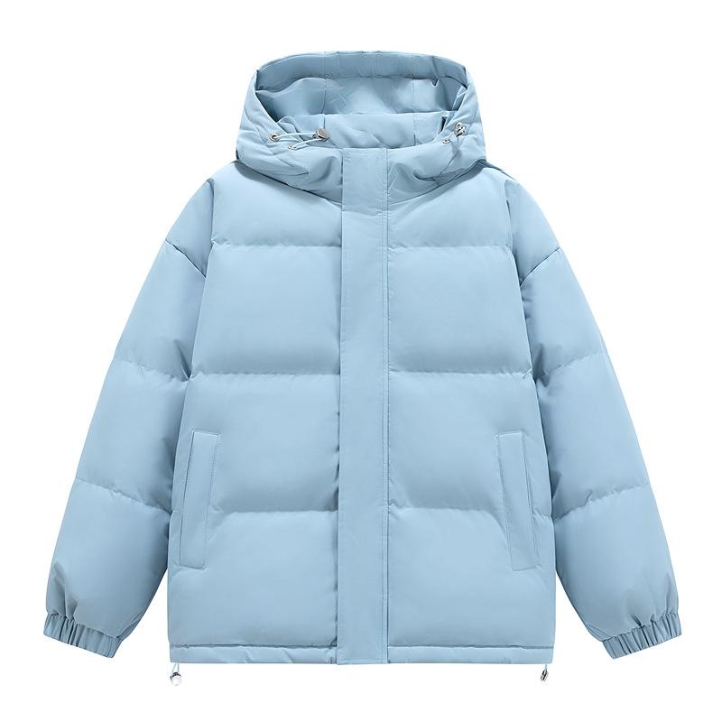 Giacca in Piumino e Cotone, da Uomo Inverno Nuovo Ampia e Calda Giacca da Coppia, Trendy Spessa con Cappuccio a Panino