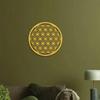 Iron Lotus Wall Art Flower of Life Sacred Geometry Metal Sculpture for Living Room Bedroom Home Decor Housewarming Gift