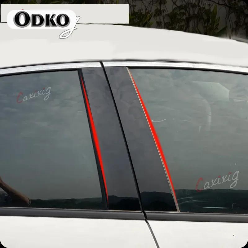 10PCS Window Trim Cover BC Column Sticker Fit For Mazda CX-5 CX5 2013-2015 Polished Pillar Posts Chromium Styling