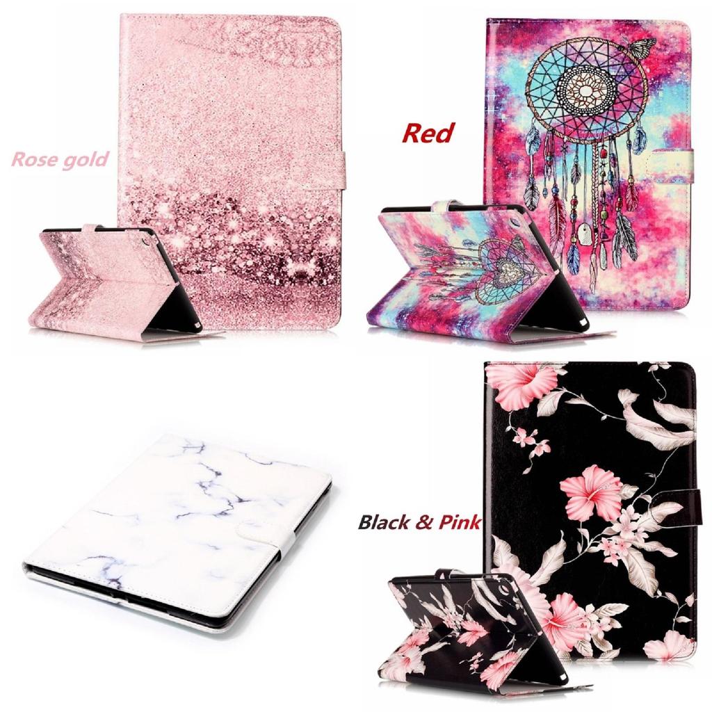 Elegant Marble Pattern Folio Flip Cover For Ipad With Premium Pu Material