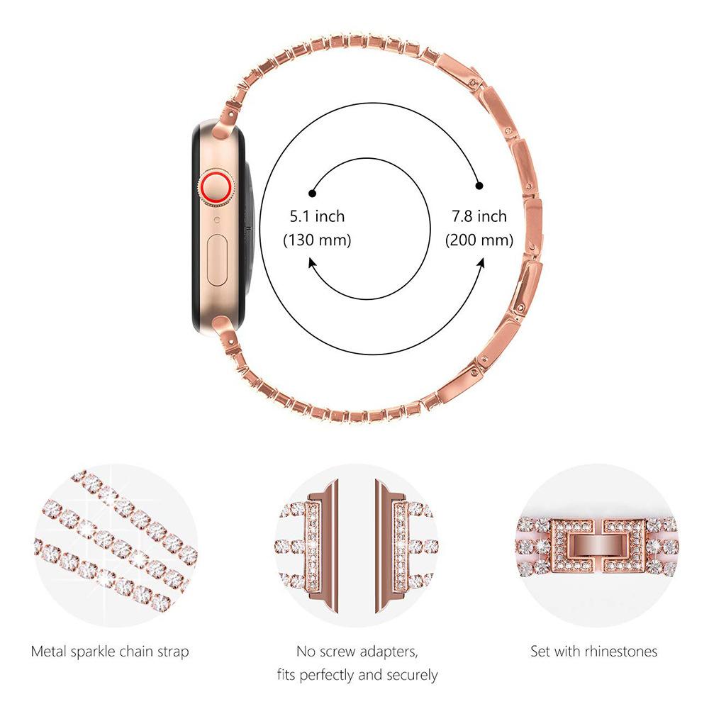 Suitable for Apple Watch Straps, with Exquisite Diamond Bow Inlay Strap