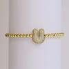 Trendy Hot Sale Hip Hop 18k Gold Plated 26 English Zircon Letters Bracelet Fashion Copper Beading Bracelet Women's Gift Jewelry