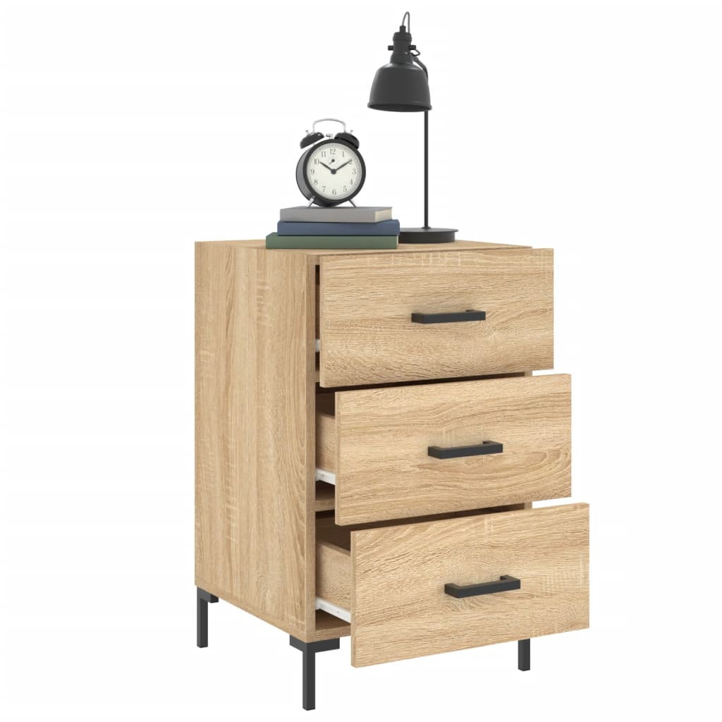 Nightstand Sonoma Oak 40 x 40 x 66 cm Engineered Wood