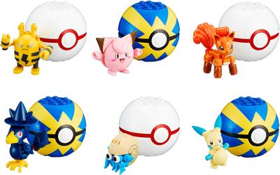 Mega Construx Pokemon Monster Ball Block 332 Pieces B Mix Assortment 12 Pieces BOX Sale FPM00-987B