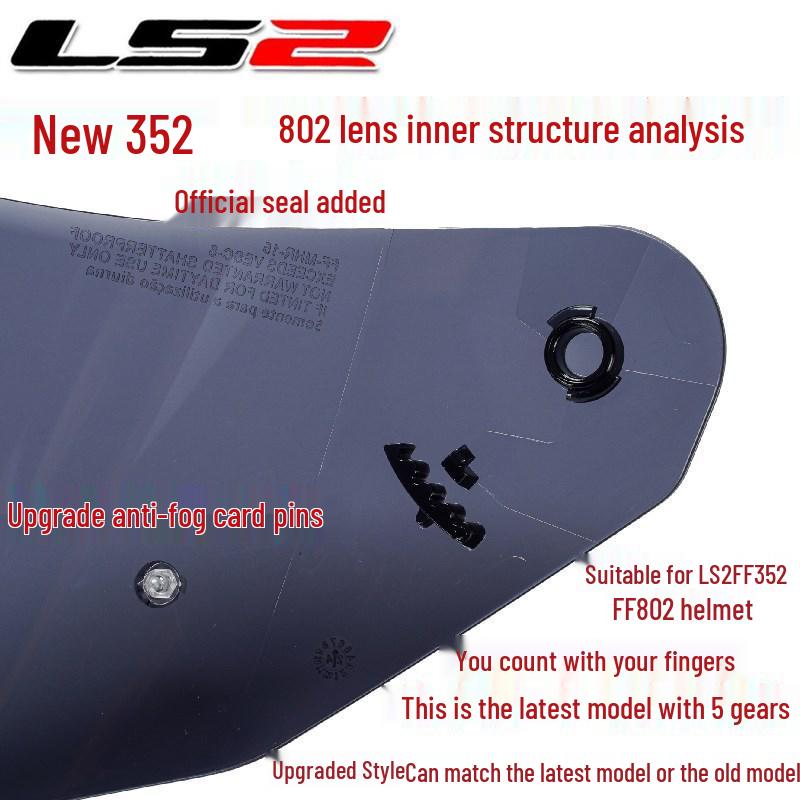 Nowy wizjer do kasku LS2 FF352, wizjer FF802, oryginalny wizjer FF-MHR-15
