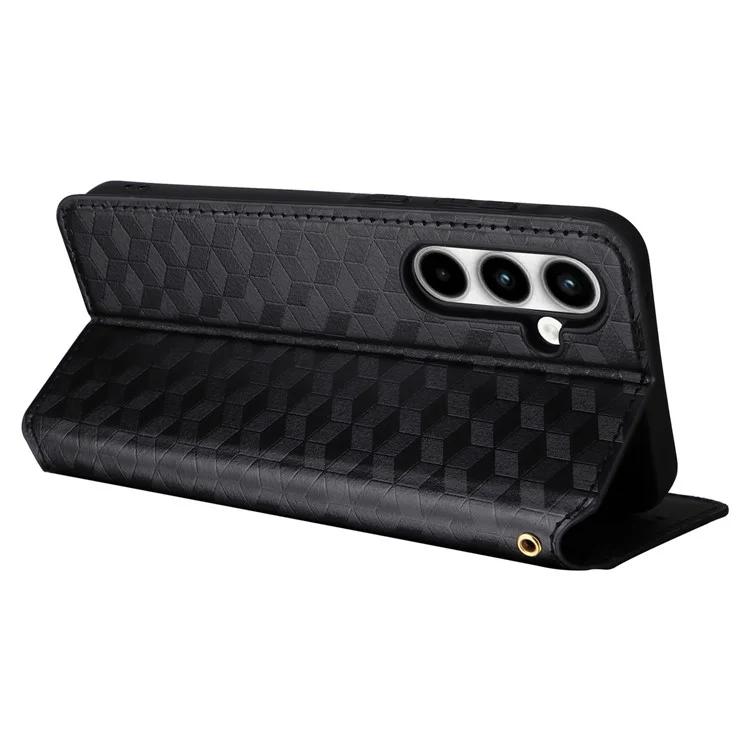 Für Samsung Galaxy A35 5G Telefon Brieftasche Leder Fall Rhombus Aufdruck