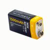 Rechargeable 9V Multimeter Battery 1500mAh 6F22 Lithium-ion USB High Capacity