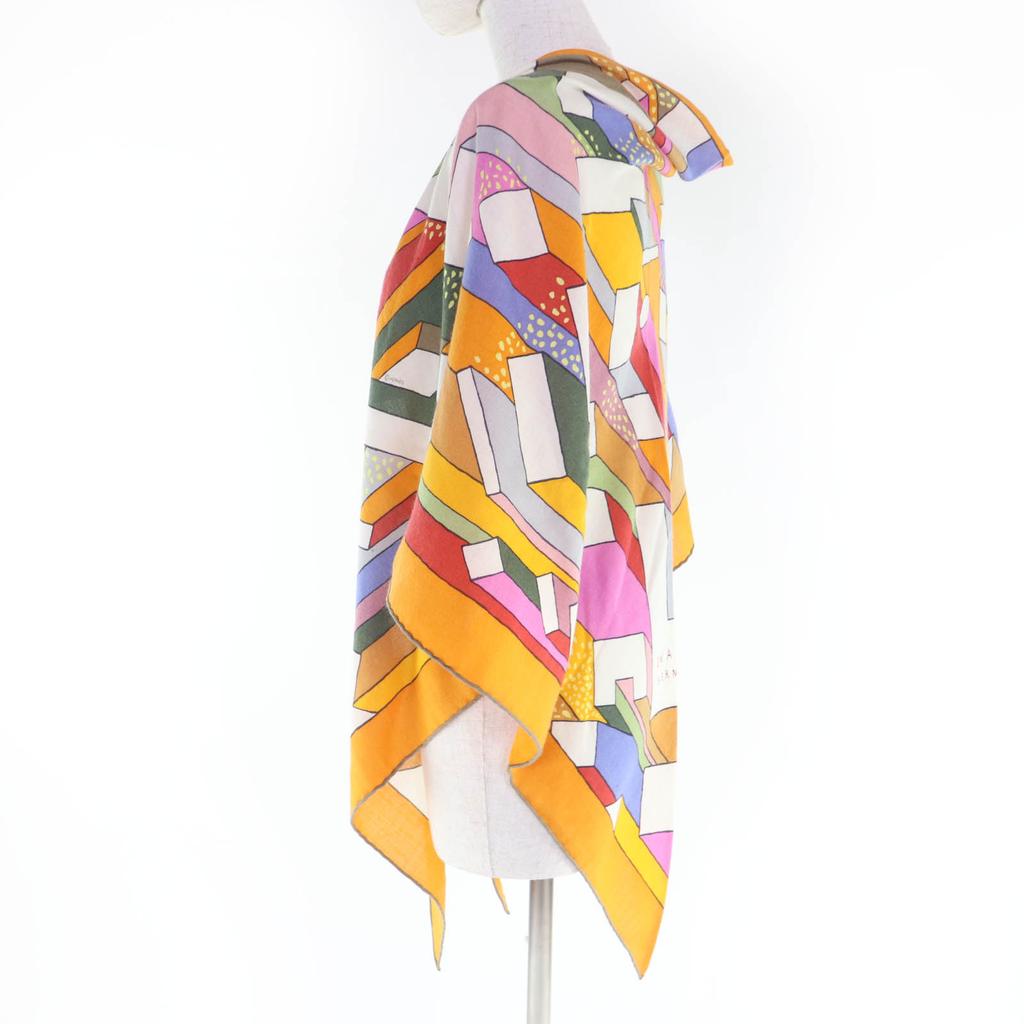 Great HERMES scarf ON A SUMMER DAY multicolor cashmere Women Used