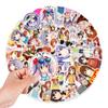 50 Pictures of Cartoons, Leisurely Daily Kings, Graffiti Stickers, Guitar, Refrigerator, Motorcycle Decoration Stickers