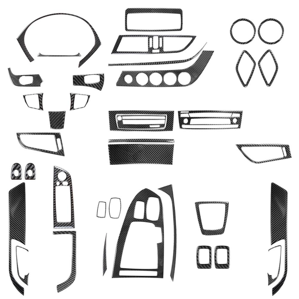 Carbon Fiber Car Interior Center Console Gear Shift Panel Frame Trim Sticker For BMW Z4 E89 2009-2016 Auto Styling Accessories