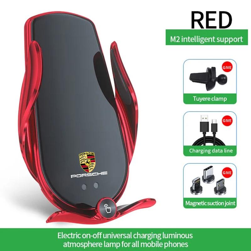 

Car Wireless Charger Phone Holder Charging Portable Bracket For Porsche Cayenne Cayman Panamera Macan Taycan Boxster Accessories