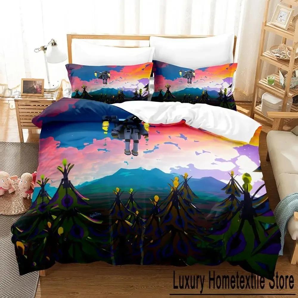 Astroneer Bedding Set Single Twin Full Queen King Size Bed Set Adult Kid Bedroom Duvet cover Sets 3D Print Game bed sheet set