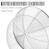 2/1PCS Stainless Steel Spider Web Shaped Filter Spoon, Pasta Filter Spoon, Long Handle - Fryer Filter - Used for Cooking and Frying
