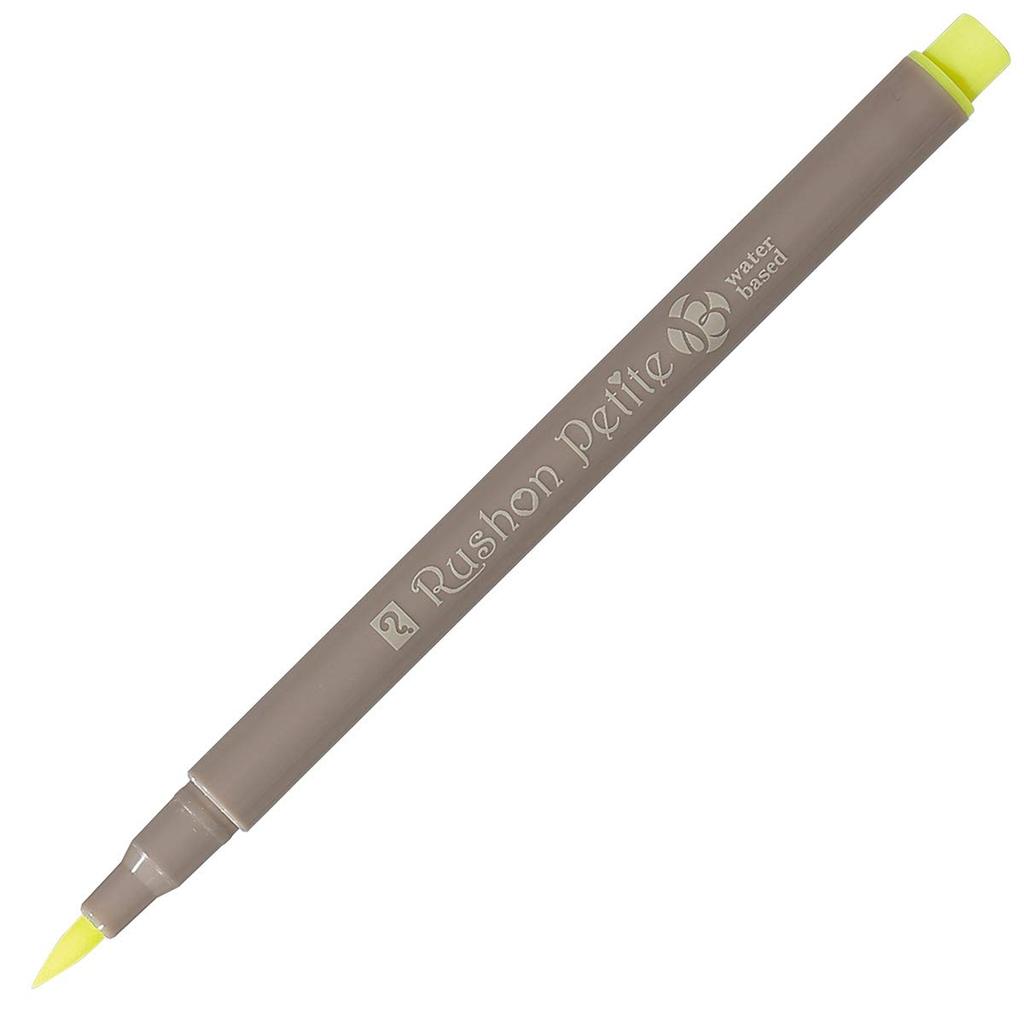Teranishi Chemical Industry Magic Marking Lassion Petit Brush Neon Set Water-Based Pen, 6-Color (MRPB-6NE)