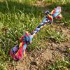 Puppy Rope Toy with Knotted Sections Boredom Reducing for Indoor Play