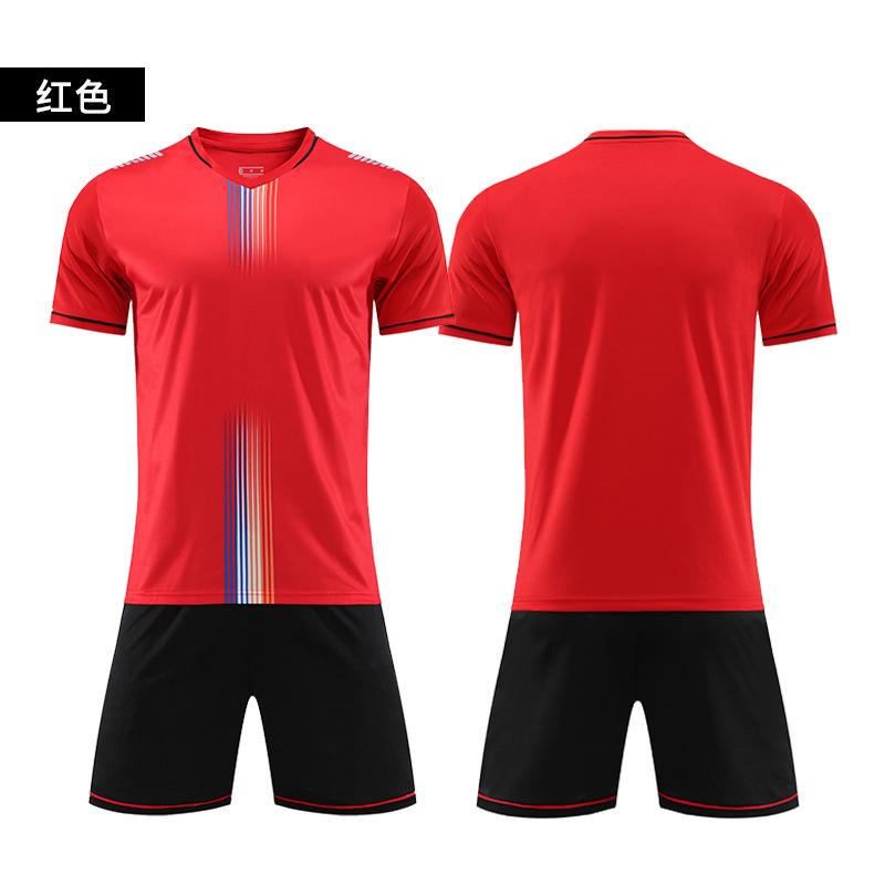 Summer Football Jersey Set Men'S Short-Sleeved Light Board Competition Training Jersey Adult Children'S Sports Clothing Jersey
