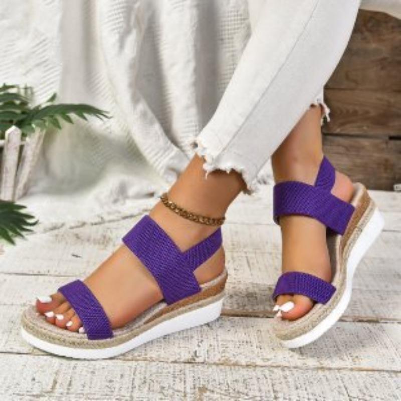 Large-size Platform Wedge Sandals for Women, New Style, Fish-mouth Design, Thick Sole Shoes
