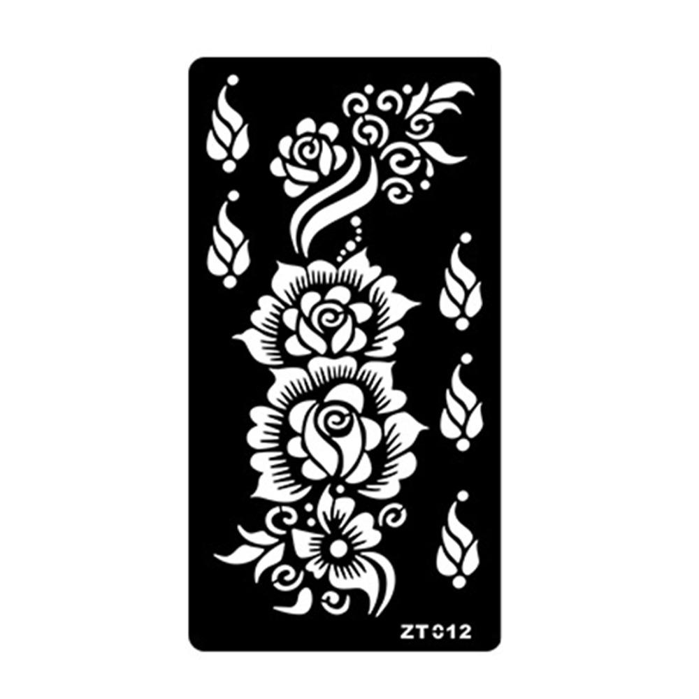 Personalized India Temporary Tattoo Ethnic Style Black Tattoo Decals Arm Foot Tattoos  Women Lady