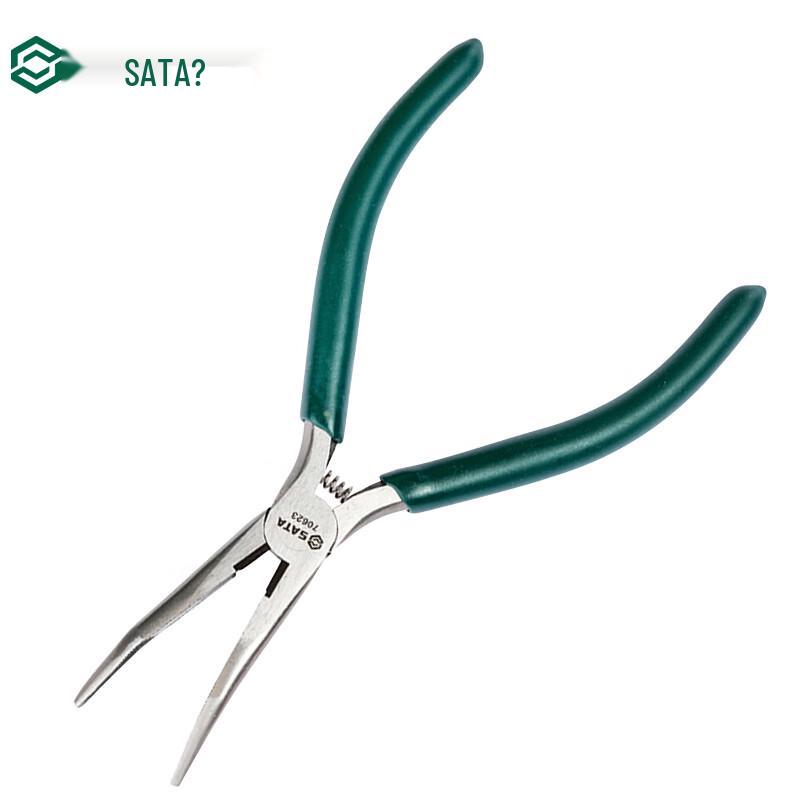 SATA 70623 Chrome Vanadium Steel Long Nose Pliers