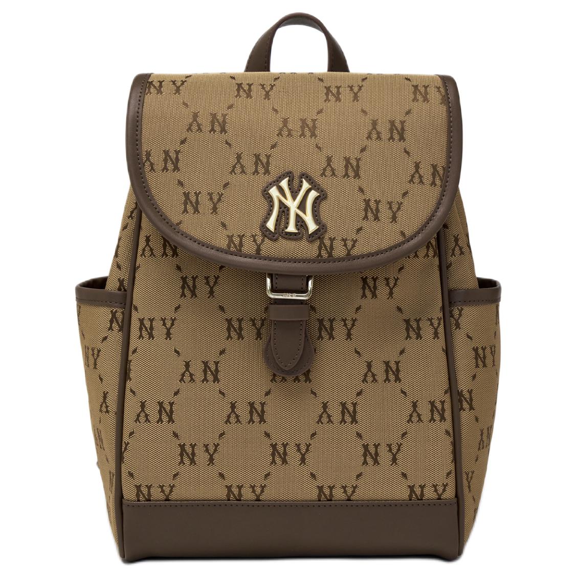 

MLB 26Ss Floral Pattern Casual Versatile Polyester Backpack Unisex Backpack Brown 7ABKM046N-50BRS Basic Set (Bag)