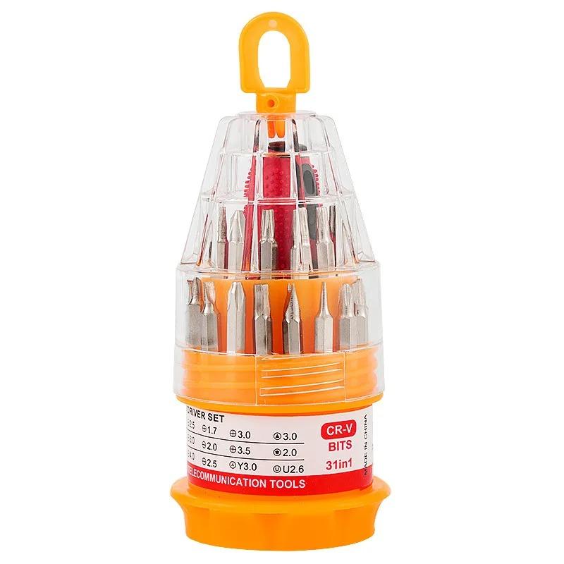

Набор бит 31 в 1 Инструмент для разборки мобильного телефона Отвертка для часов Многофункциональный комбинированный набор отверток