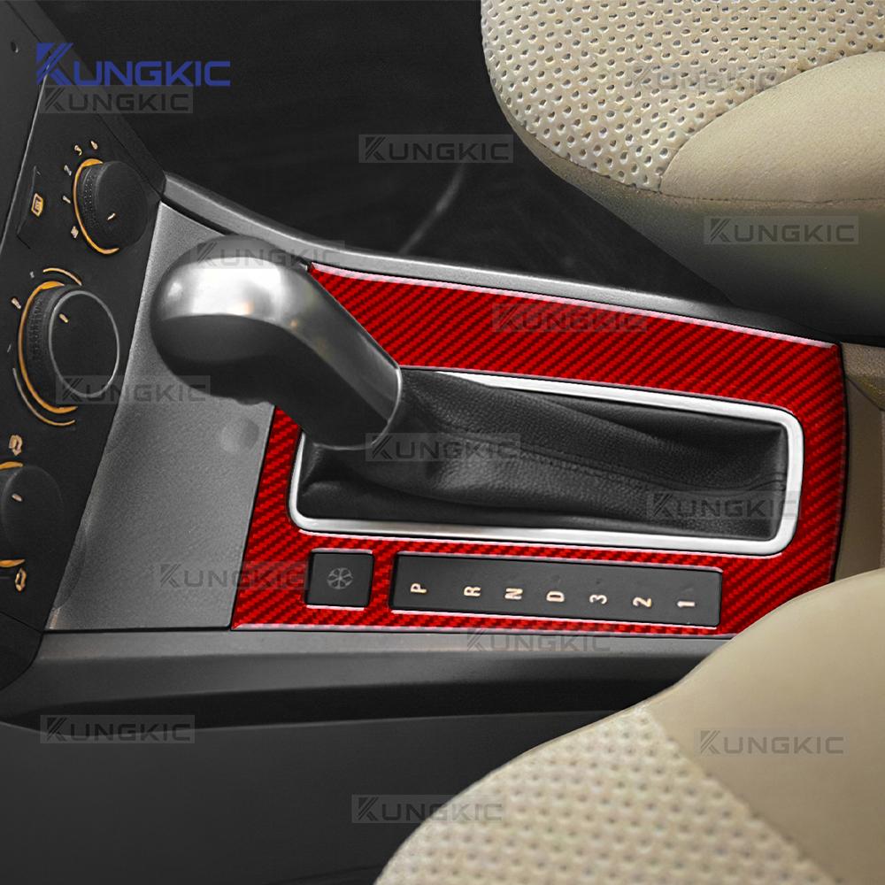 For Vauxhall Opel Astra H MK5 2004 2005 2006 2007 2008 2009 2010 Real Soft Carbon Fiber Sticker LHD RHD Car Gear Shift Panel