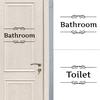Removable Waterproof Bathroom Toilet Door Wall Decal Sticker Home DIY Decor