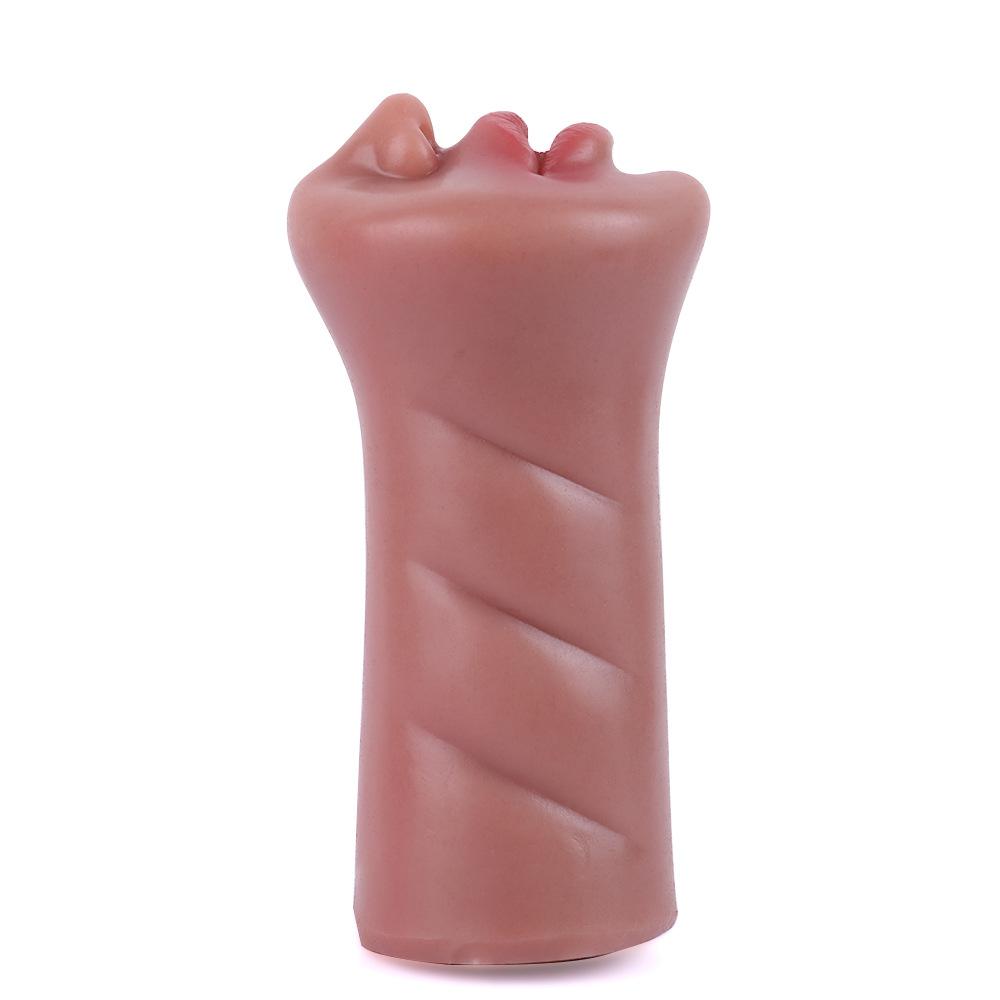 Super Soft Silicone Male Masturbator Cup - Realistic Anal & Vaginal Sex Toy for Men - Penis Trainer