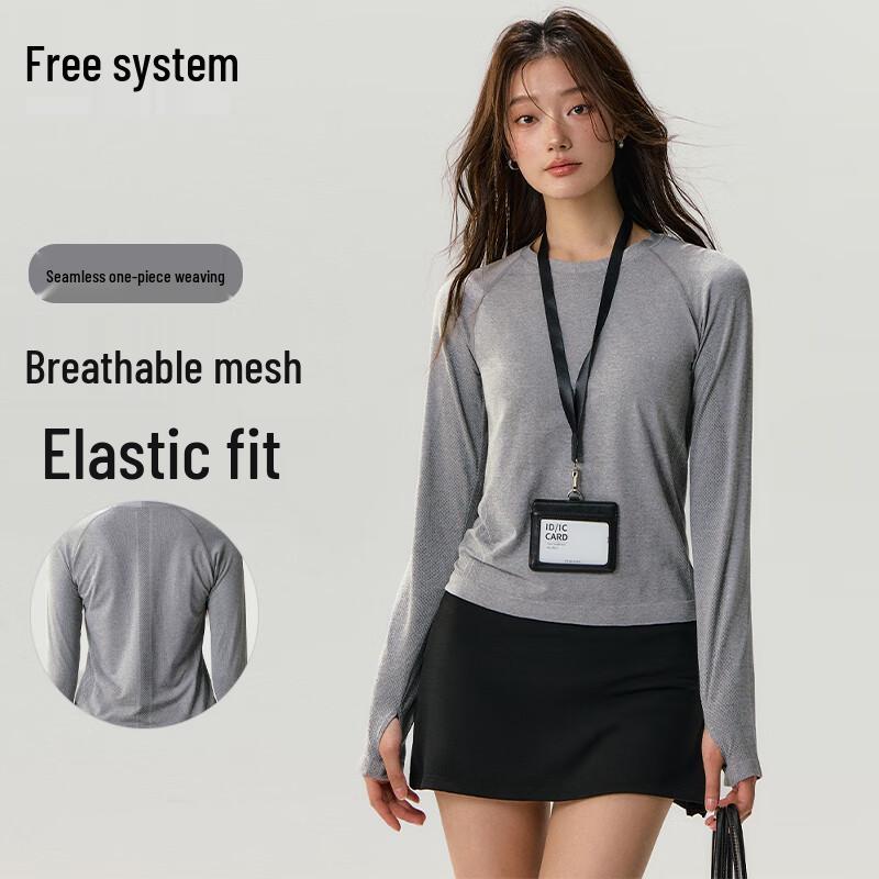Women s Seamless Long-Sleeve Yoga & Fitness Top XL
