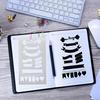 Plastic Planner Stencils Journal Notebook Diary Scrapbook DIY Drawing Template