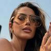 Ladies' Retro Large Frame Circular Fashionable Glasses Metal Frame Street Style Casual Glasses Bold Style Luxurious Appearance