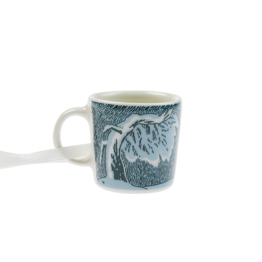 Arabia Moomin Mini Mug Set of 4, Snow Moonlight 2021 Winter Ornament [Parallel Import]