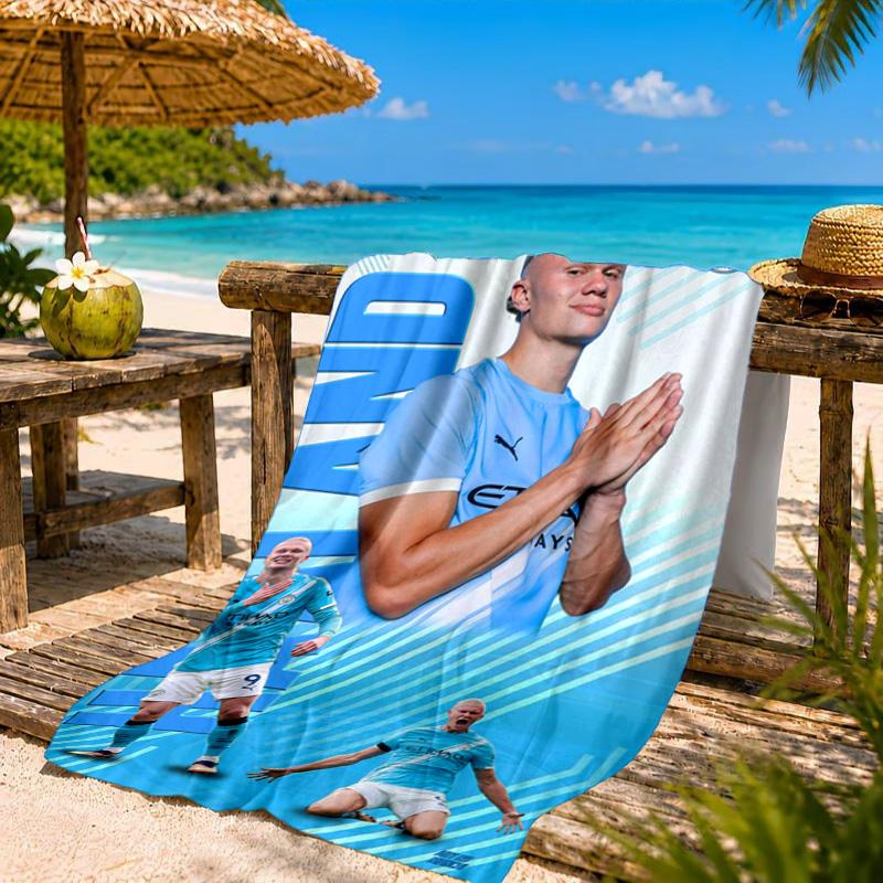 Haaland Beach Towel, Quick-drying, Easy To Care For, Suitable for Both Fitness and Beach Vacations,Sports Essential