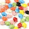 Flower Patterned Small Fish Ceramic Beads Scattered Bead Bead Necklace Bracelet Accessories