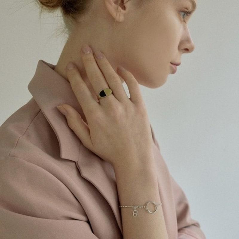 Beroe [Silver925] Oring initial bracelet