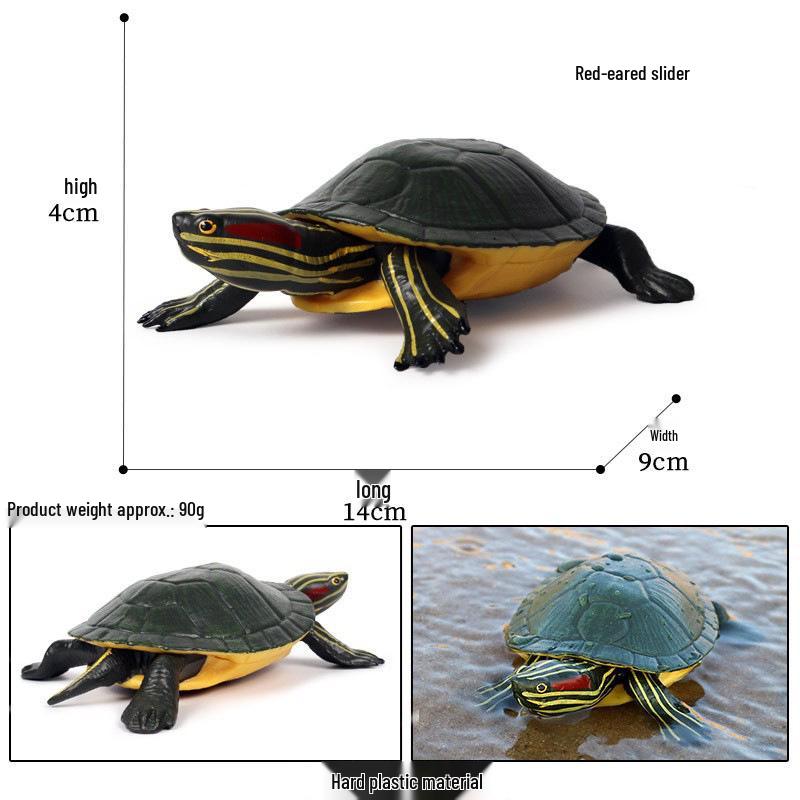 Cross-Border Children's Cognitive Amphibian & Reptile Tortoise Model Fish Tank Ornament Toy