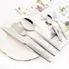 5Pcs Stainless Steel Tableware Set Kitchen Dinner Wedding Cake Fork Teaspoon Dinnerware Set Mirror Cutlery