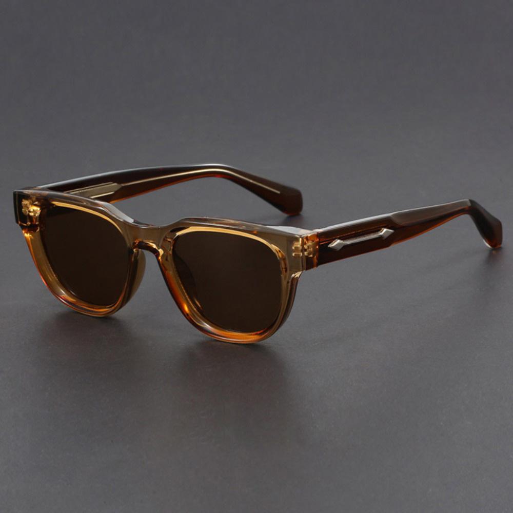 Retro square sunglasses men thick frame high quality women sunglasses party and vacation travel glasses
