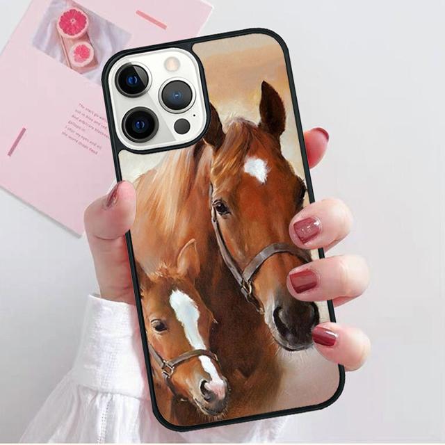 Horse Animal Running Cool Coque Shell For iPhone 17 Air 15 16 14 13 12 Pro Max 11 Pro Max Plus Phone Case Cover
