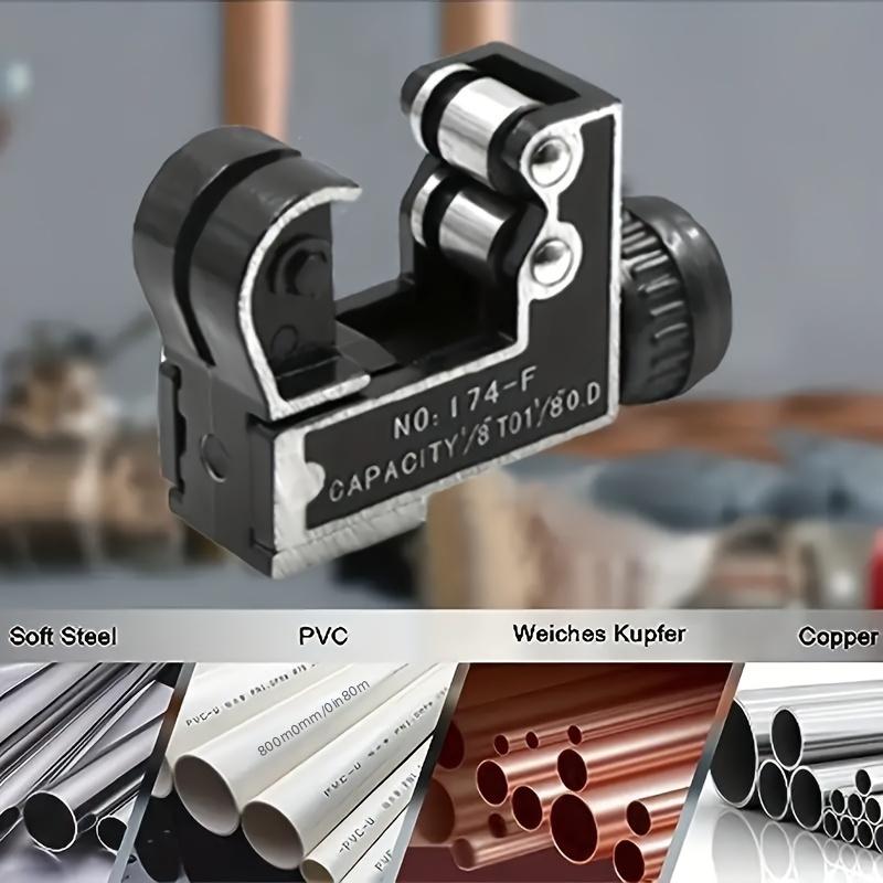 High-Precision Mini Tube Cutter Tool Cutting Capacity Durable Steel Blade for Copper Aluminum More - Compact Design for Tight Spaces