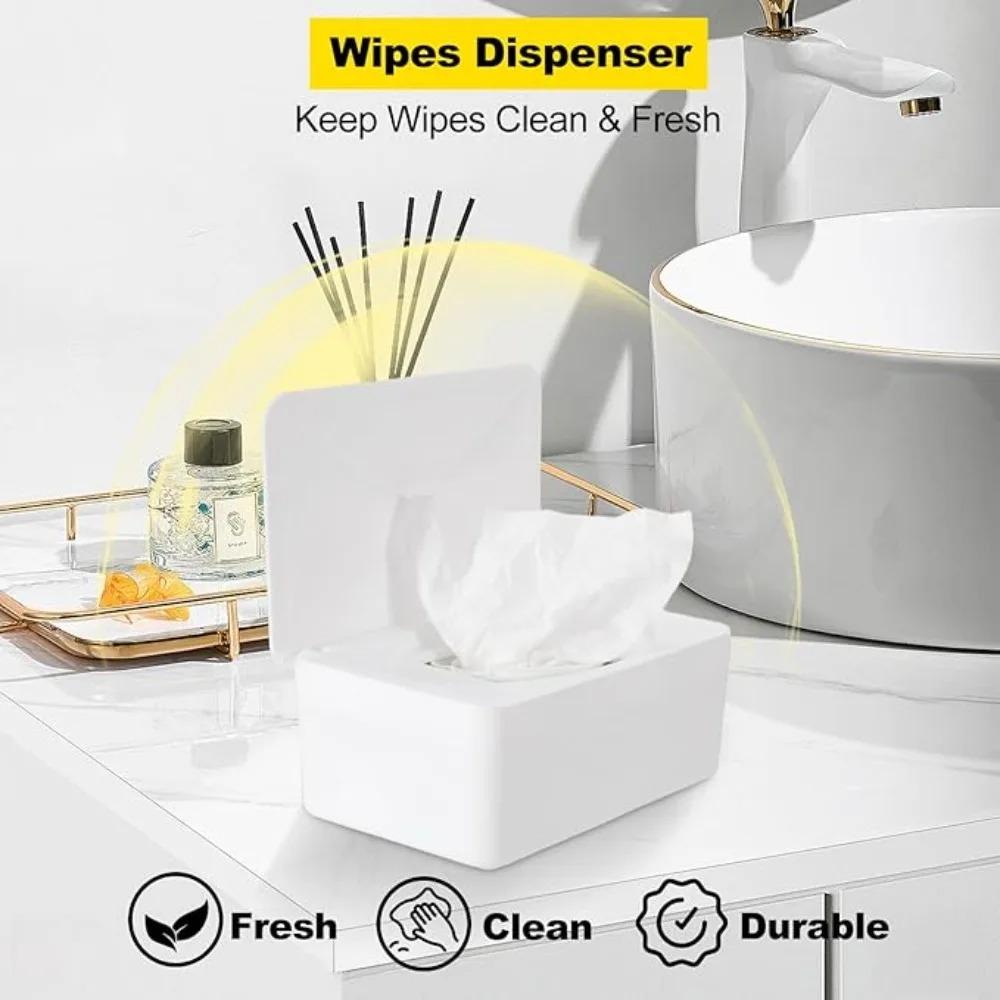 Lid Design Tissue Box Dustproof Wet Tissue Box Holder Portable Paper Organizer for Office Home Accessories Car Tissue Holder