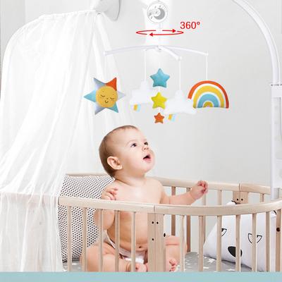 Dětský pokoj Dekor Dětská postýlka Hračka se zvonkem Rainbow Music Noční zvonek Dětská látka Pohodlné hračky Hračky pro miminka Hračky pro miminko