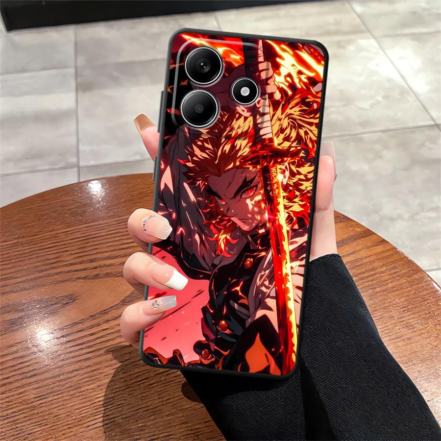 Demons Anime Slayer Soft Back Phone Cover Case for Xiaomi Poco C50 M3 M4 Pro F3 F4 F5 X3 X4 X5 C65 C51 M5