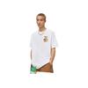 Li-Ning X Pablo Ientile Co-Branded Skateboard Series Cartoon Print Casual Round Neck Short Sleeve T-Shirt Unisex Tops White AHST027-4