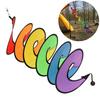 Garden Wind Spinners Rainbow Twirler Winder Bunting Outdoor Hanging Decorations Camping Accessories for Yard Forest Ornaments