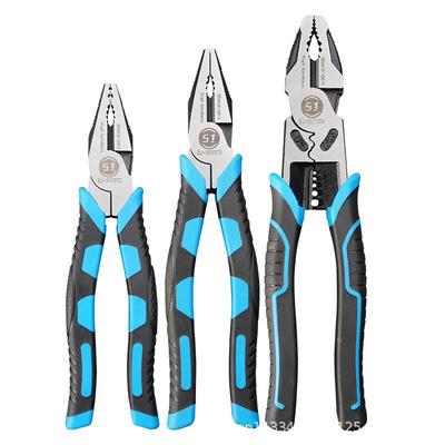 Industrial Grade Multi-Function Needle-Nose Pliers for Electricians - Wire Stripping, Labor-Saving, Steel Wire Cutting