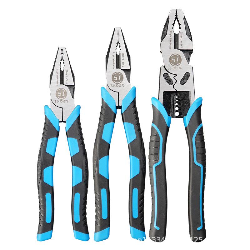 Industrial Grade Multi-Function Needle-Nose Pliers for Electricians - Wire Stripping, Labor-Saving, Steel Wire Cutting