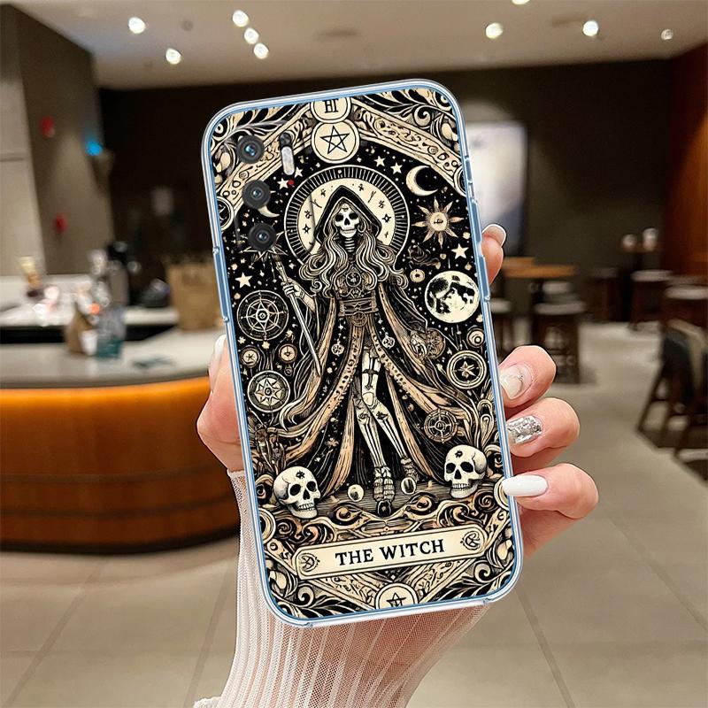 

NH48 Witch Divination Tarot Moon Phone Case for Motorola Moto G40 G04 G05 One Ace Action Fusion + Plus Hyper Macro Vision Zoom Motorola Moto G40 Fusion