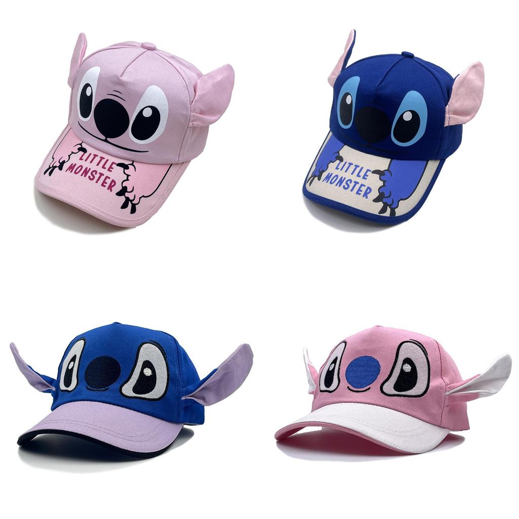 Baseball Kids Cartoon Cap With 3d Ears Sun Protection For Casual Wear